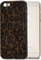Mobilize Hoesje geschikt voor Apple iPhone 6 Plus Telefoonhoesje Flexibel TPU | Mobilize Gelly Backcover | iPhone 6 Plus Case | Back Cover - Leopard | Bruin