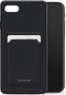 Mobilize Hoesje geschikt voor Apple iPhone 6 Telefoonhoesje met Kaarthouder Flexibel TPU | Mobilize Rubber Gelly Card Backcover met Pasjeshouder | Kaarthouder voor 1 Pasje | backcover Hoesje voor Pinpas / OV Kaart / Rijbewijs - Matt Black | Zwart