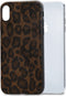Mobilize Hoesje geschikt voor Apple iPhone X Telefoonhoesje Flexibel TPU | Mobilize Gelly Backcover | iPhone X Case | Back Cover - Leopard | Bruin