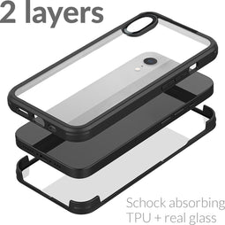 Mobilize Hoesje geschikt voor Apple iPhone XR Telefoonhoesje Hardcase | Mobilize 360 Protection Backcover Shockproof | Schokbestendig iPhone XR Telefoonhoesje | Anti Shock Proof - Zwart