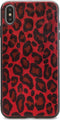 Mobilize Hoesje geschikt voor Apple iPhone XS Max Telefoonhoesje Flexibel TPU | Mobilize Gelly Backcover | iPhone XS Max Case | Back Cover - Leopard | Bruin