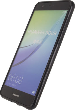 Mobilize Hoesje geschikt voor Huawei P10 Lite Telefoonhoesje Flexibel TPU | Mobilize Gelly Backcover | P10 Lite Case | Back Cover - Zwart