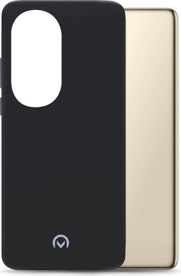 Mobilize Hoesje geschikt voor Huawei P50 Pro Telefoonhoesje Flexibel TPU | Mobilize Rubber Gelly Backcover | P50 Pro Case | Back Cover - Matt Black | Zwart