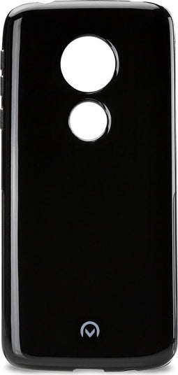 Mobilize Hoesje geschikt voor Motorola Moto E5 Telefoonhoesje Flexibel TPU | Mobilize Gelly Backcover | Moto E5 Case | Back Cover - Zwart
