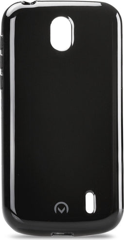 Mobilize Hoesje geschikt voor Nokia 1 Telefoonhoesje Flexibel TPU | Mobilize Gelly Backcover | 1 Case | Back Cover - Zwart
