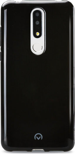 Mobilize Hoesje geschikt voor Nokia 3.1 Plus Telefoonhoesje Flexibel TPU | Mobilize Gelly Backcover | 3.1 Plus Case | Back Cover - Zwart