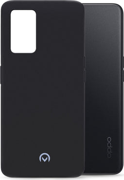 Mobilize Hoesje geschikt voor OPPO A76 Telefoonhoesje Flexibel TPU | Mobilize Rubber Gelly Backcover | A76 Case | Back Cover - Matt Black | Zwart