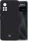 Mobilize Hoesje geschikt voor POCO X4 Pro 5G Telefoonhoesje Flexibel TPU | Mobilize Rubber Gelly Backcover | X4 Pro 5G Case | Back Cover - Matt Black | Zwart