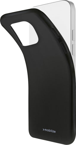 Mobilize Hoesje geschikt voor Realme GT 6 Telefoonhoesje Flexibel TPU | Mobilize Rubber Gelly Backcover | GT 6 Case | Back Cover - Zwart