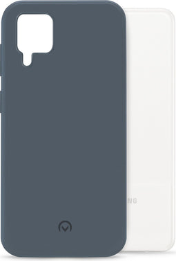 Mobilize Hoesje geschikt voor Samsung Galaxy A12 Telefoonhoesje Flexibel TPU | Mobilize Rubber Gelly Backcover | Galaxy A12 Case | Back Cover - Matt Blue | Blauw