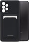 Mobilize Hoesje geschikt voor Samsung Galaxy A23 Telefoonhoesje met Kaarthouder Flexibel TPU | Mobilize Rubber Gelly Card Backcover met Pasjeshouder | Kaarthouder voor 1 Pasje | backcover Hoesje voor Pinpas / OV Kaart / Rijbewijs - Matt Black | Zwart