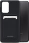 Mobilize Hoesje geschikt voor Samsung Galaxy A23 Telefoonhoesje met Kaarthouder Flexibel TPU | Mobilize Rubber Gelly Card Backcover met Pasjeshouder | Kaarthouder voor 1 Pasje | backcover Hoesje voor Pinpas / OV Kaart / Rijbewijs - Matt Black | Zwart