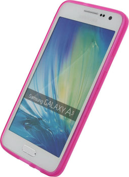 Mobilize Hoesje geschikt voor Samsung Galaxy A3 (2015) Telefoonhoesje Flexibel TPU | Mobilize Gelly Backcover | Galaxy A3 (2015) Case | Back Cover - Roze