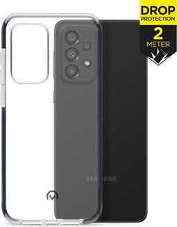 Mobilize Hoesje geschikt voor Samsung Galaxy A33 Telefoonhoesje Hardcase | Mobilize Shatterproof Backcover Shockproof | Schokbestendig Galaxy A33 Telefoonhoesje | Anti Shock Proof - Transparant / Zwart