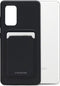 Mobilize Hoesje geschikt voor Samsung Galaxy A52 Telefoonhoesje met Kaarthouder Flexibel TPU | Mobilize Rubber Gelly Card Backcover met Pasjeshouder | Kaarthouder voor 1 Pasje | backcover Hoesje voor Pinpas / OV Kaart / Rijbewijs - Matt Black | Zwart