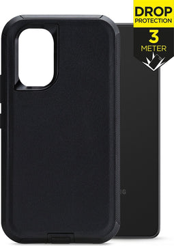 Mobilize Hoesje geschikt voor Samsung Galaxy A53 Telefoonhoesje Hardcase | Mobilize Defender Backcover Shockproof | Schokbestendig Galaxy A53 Telefoonhoesje | Anti Shock Proof - Zwart