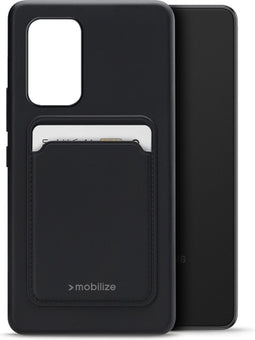 Mobilize Hoesje geschikt voor Samsung Galaxy A53 Telefoonhoesje Flexibel TPU | Mobilize Rubber Gelly Backcover | Galaxy A53 Case | Back Cover - Matt Black | Zwart