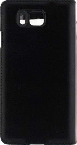 Mobilize Hoesje geschikt voor Samsung Galaxy Alpha Telefoonhoesje | Mobilize S-View Backcover | Galaxy Alpha Case | Back Cover - Zwart