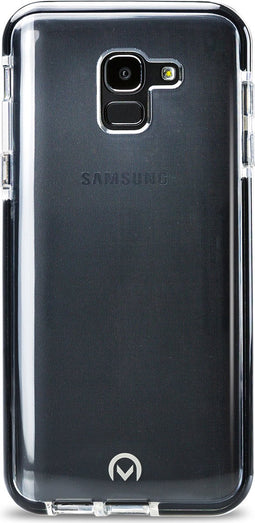 Mobilize Hoesje geschikt voor Samsung Galaxy J6 (2018) Telefoonhoesje Hardcase | Mobilize Shatterproof Backcover Shockproof | Schokbestendig Galaxy J6 (2018) Telefoonhoesje | Anti Shock Proof - Transparant / Zwart