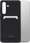 Mobilize Hoesje geschikt voor Samsung Galaxy S24 Telefoonhoesje met Kaarthouder Flexibel TPU | Mobilize Rubber Gelly Card Backcover met Pasjeshouder | Kaarthouder voor 1 Pasje | backcover Hoesje voor Pinpas / OV Kaart / Rijbewijs - Matt Black | Zwart