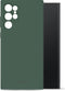 Mobilize Hoesje geschikt voor Samsung Galaxy S24 Ultra Telefoonhoesje Flexibel TPU | Mobilize Rubber Gelly Backcover | Galaxy S24 Ultra Case | Back Cover - Matt Green | Groen