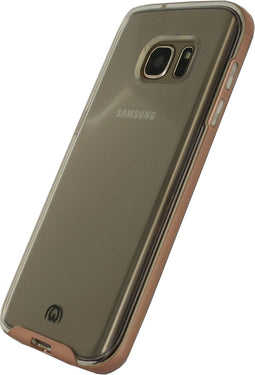 Mobilize Hoesje geschikt voor Samsung Galaxy S7 Telefoonhoesje Flexibel TPU | Mobilize Gelly Plus Backcover | Galaxy S7 Case | Back Cover - Transparant / Roségoud