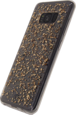 Mobilize Hoesje geschikt voor Samsung Galaxy S8 Telefoonhoesje Flexibel TPU | Mobilize Shimmer Backcover | Galaxy S8 Case | Back Cover - Champagne | Goud