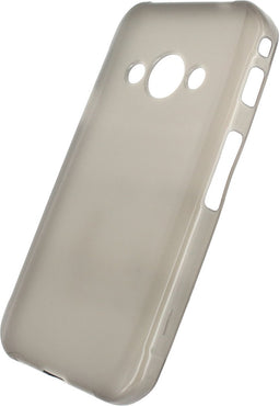 Mobilize Hoesje geschikt voor Samsung Galaxy Xcover 3 Telefoonhoesje Flexibel TPU | Mobilize Gelly Backcover | Galaxy Xcover 3 Case | Back Cover - Smokey Grey | Grijs