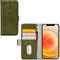 Mobilize - iPhone 12 Hoesje - Elite Gelly Wallet Book Case Groen