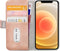 Mobilize - iPhone 12 Hoesje - Elite Gelly Wallet Book Case Licht Roze