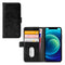 Mobilize - iPhone 12 mini Hoesje - Elite Gelly Wallet Book Case Zwart