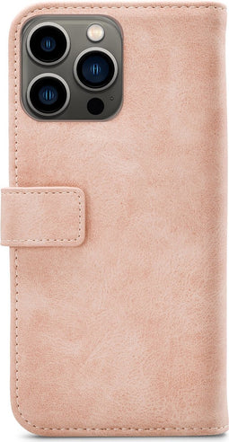 Mobilize - iPhone 13 Pro Hoesje - Elite Gelly Wallet Book Case Licht Roze
