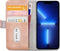 Mobilize - iPhone 13 Pro Hoesje - Elite Gelly Wallet Book Case Licht Roze