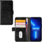 Mobilize - iPhone 13 Pro Hoesje - Elite Gelly Wallet Book Case Zwart