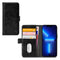 Mobilize - iPhone 13 Pro Hoesje - Elite Gelly Wallet Book Case Zwart