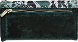 Mobilize - iPhone 6 / 6s Hoesje - Velvet Clutch Case Slangen Groen