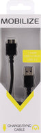 Mobilize Kabel USB-A naar Micro USB 3.0 1 meter Zwart