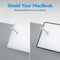 Mobilize Laptophoes geschikt voor Apple MacBook Air 13 Inch (2022-2024) Hoes Hardshell Laptopcover MacBook Case | Mobilize Protection Cover - Transparant / Zwart - Model A2681