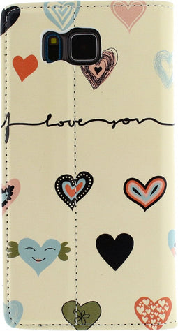 Mobilize Magnet Book Card Stand Case Samsung Galaxy Alpha I Love You
