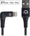 Mobilize Nylon Kabel Lightning 1.5 meter 12W Zwart