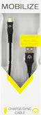 Mobilize Nylon USB-A naar Micro USB Kabel 1 Meter - Zwart