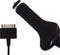 Mobilize Premium Autolader Apple 30-pin 1 Meter 5W 1A - Zwart