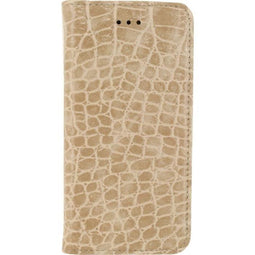 Mobilize Premium Gelly Bookcase Hoesje - Geschikt voor Samsung Galaxy S6 - Gsm case - Alligator Peanut Brown