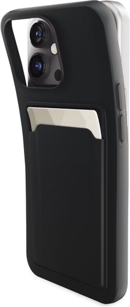 Mobilize Rubber Gelly Card Case Apple iPhone 16 Matt Black