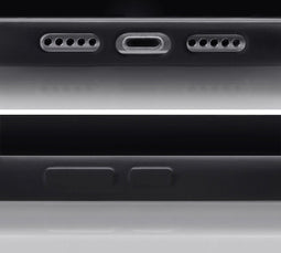 Mobilize Rubber Gelly Card Telefoonhoesje geschikt voor Apple iPhone 14 Pro Hoesje Flexibel TPU Backcover met Pasjeshouder - Matt Black