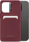 Mobilize Rubber Gelly Card Telefoonhoesje geschikt voor Apple iPhone 15 Pro Hoesje Flexibel TPU Backcover met Pasjeshouder - Bordeaux