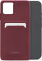 Mobilize Rubber Gelly Card Telefoonhoesje geschikt voor Apple iPhone 15 Hoesje Flexibel TPU Backcover met Pasjeshouder - Bordeaux