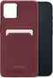 Mobilize Rubber Gelly Card Telefoonhoesje geschikt voor Apple iPhone 14 Hoesje Flexibel TPU Backcover met Pasjeshouder - Bordeaux