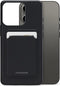 Mobilize Rubber Gelly Card Telefoonhoesje geschikt voor Apple iPhone 13 Pro Hoesje Flexibel TPU Backcover met Pasjeshouder - Matt Black