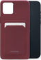 Mobilize Rubber Gelly Card Telefoonhoesje geschikt voor Apple iPhone 14 Plus Hoesje Flexibel TPU Backcover met Pasjeshouder - Bordeaux